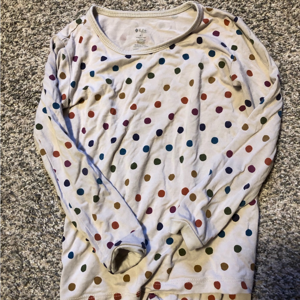 Kyte BABY Multicolor Polka Dot Pajama Top